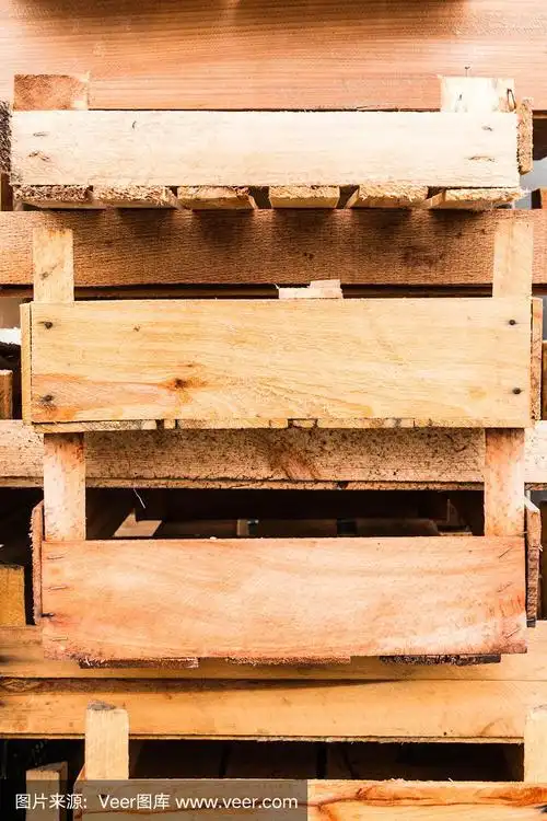 木箱堆叠背景纹理