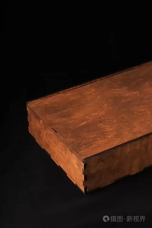 木盒黑色背景木质纹理